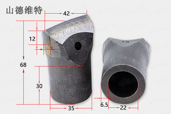 42一字風(fēng)鉆頭圖片